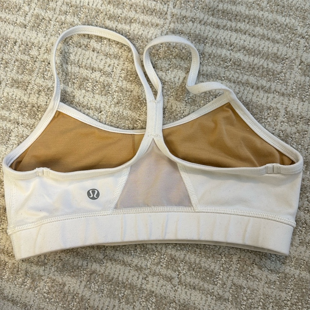 Lululemon white sports bra - small